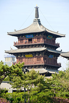 中国山西省大同市全国文保华严寺