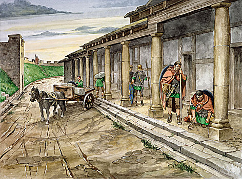 罗马人,堡垒,二世纪,艺术家