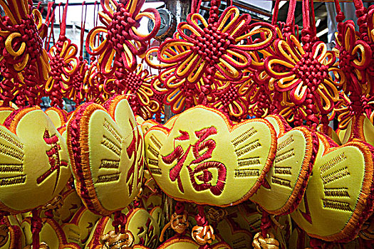新加坡,唐人街,纪念品,中国,幸运,装饰
