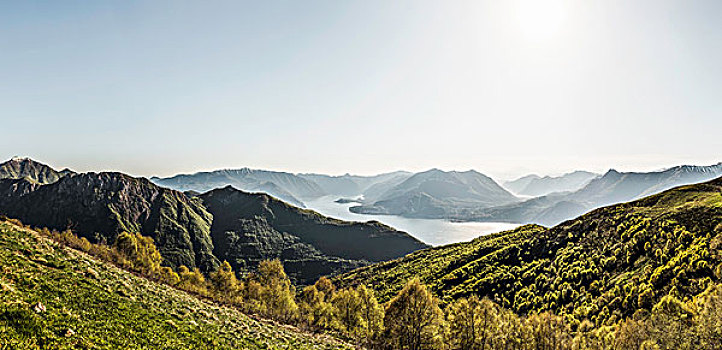 风景,科摩湖,意大利