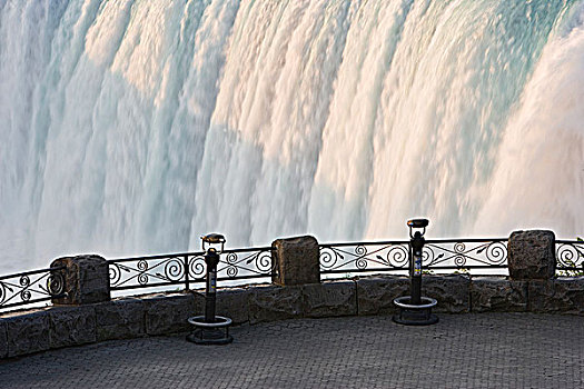 马蹄铁瀑布,桌子,石头,视点,尼亚加拉瀑布,安大略省,加拿大