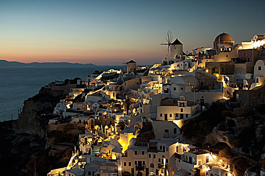 希腊,风景,城镇
