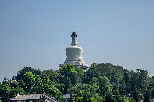 北京北海公园白塔