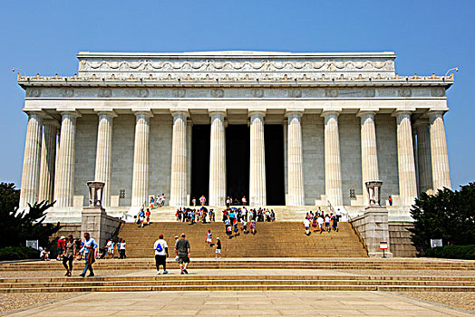纪念,风格,希腊,多利安式,庙宇,华盛顿特区,美国,北美