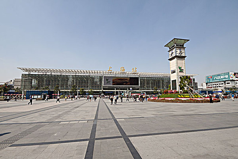 上海火车站全景图片图片