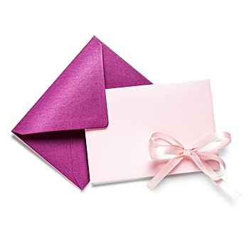 粉色,信封,卡片