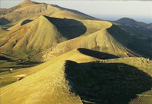 加纳利群岛,兰索罗特岛,风景,火山