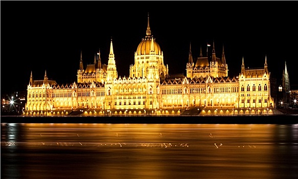 匈牙利,议会,夜晚,布达佩斯