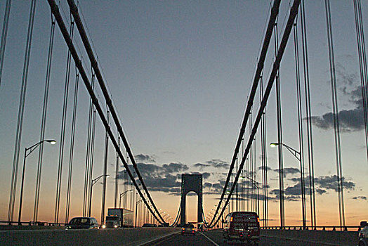 桥,吊桥,斯塔滕岛,布鲁克林,纽约,美国