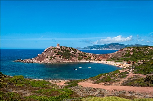 风景,海岸,夏天,萨丁尼亚,岛屿