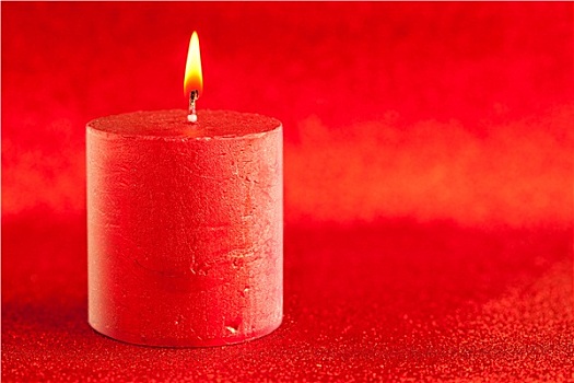 圣诞蜡烛,烛光,红色,闪光