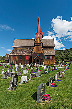 教堂,奥普兰,挪威,欧洲