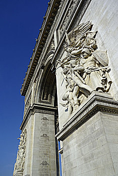 法国巴黎--凯旋门,浮雕