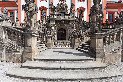 布拉格,捷克,五月,宫殿,入口,巴洛克,地区,建造,17世纪,城市