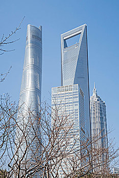 上海陆家嘴超高层建筑