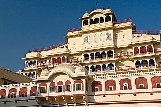 城市宫殿,斋浦尔,拉贾斯坦邦,印度,亚洲