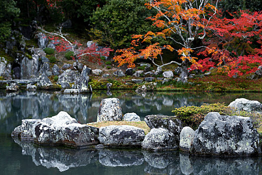 日本京都岚山天龙寺