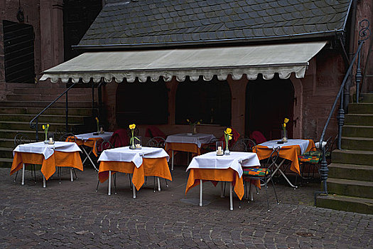 街头餐厅,海德尔堡,巴登符腾堡,德国