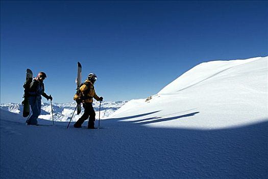 滑雪板,雪地鞋,远足者,瑞士