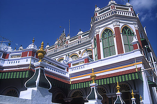 彩色,房子,泰米尔纳德邦,印度