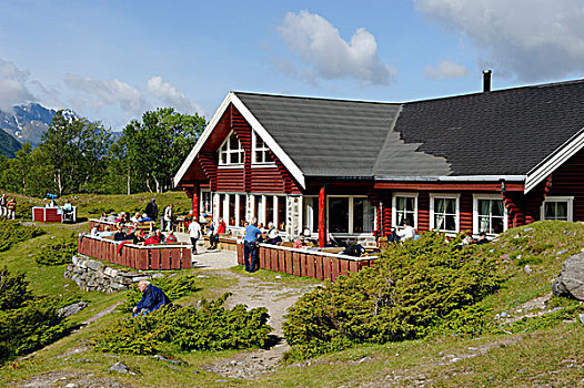 旅店,斯瓦辛森,冰河,挪威,斯堪的纳维亚,欧洲