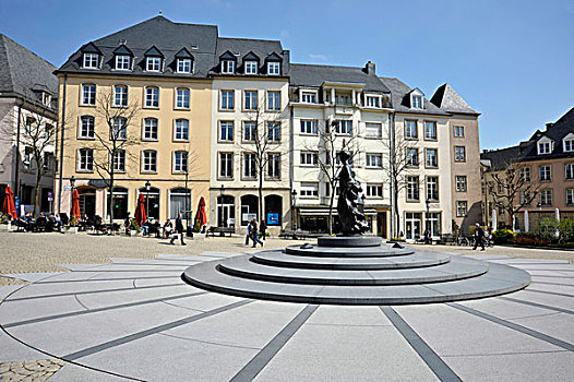 地点,老城,城市,卢森堡,欧洲