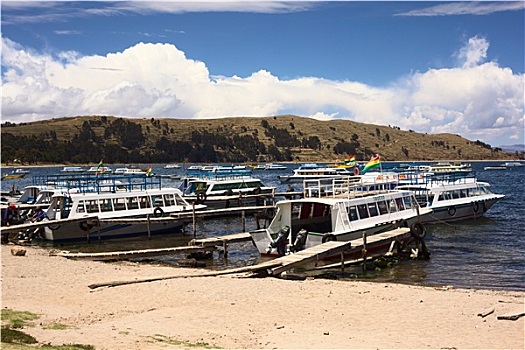 港口,科帕卡巴纳,提提卡卡湖,玻利维亚