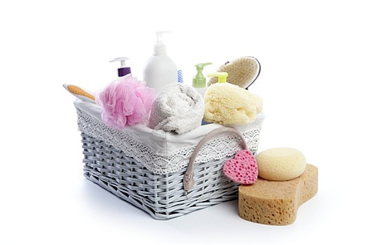 化妆用品,海绵,胶质物,洗发水,毛巾