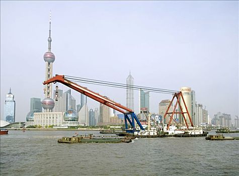 上海浦东金融区建筑群
