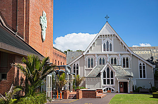 圣三一教堂,大教堂,圣玛丽教堂,奥克兰,北岛,新西兰