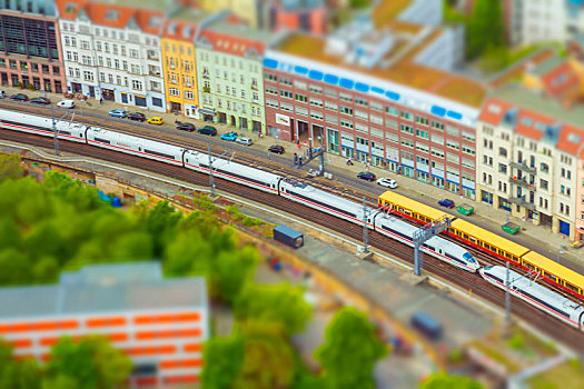 航拍,柏林,天际线,轨道,迅速,列车,彩色,建筑