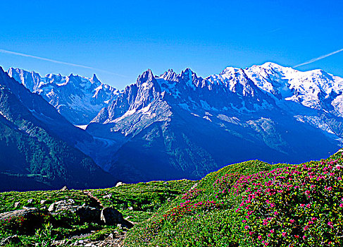 法国,上萨瓦,勃朗峰