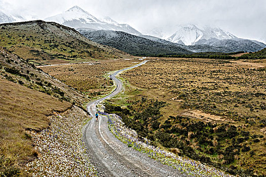 游客,小路,山