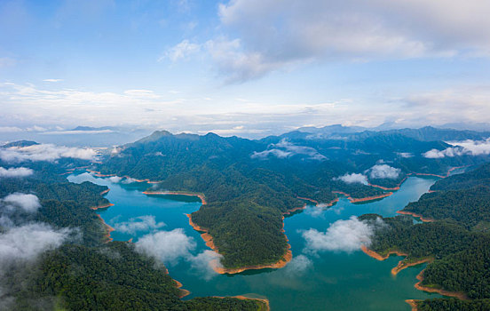 广西蒙山,茶山水库美景入画来