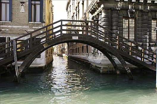 小,桥,大运河,威尼斯,意大利