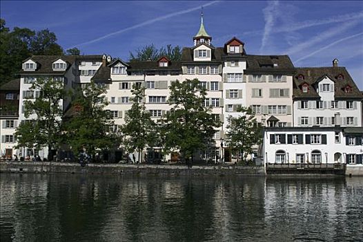 旧城,利马特河,苏黎世,瑞士