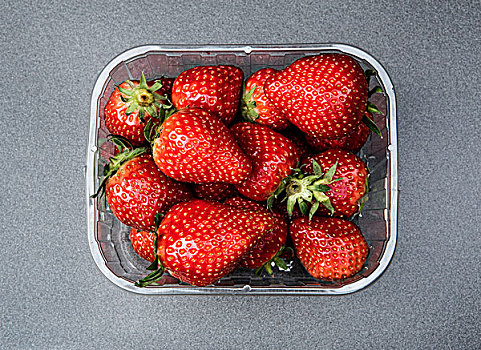 塑料制品,扁篮,满,草莓