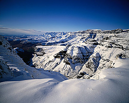 积雪,山,德拉肯斯堡,纳塔耳,南非