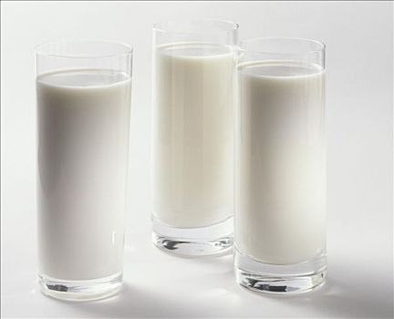 三个,牛奶杯
