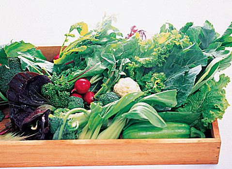 俯拍,种类,新鲜,蔬菜