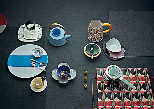 茶,配饰,不同,彩色,材质,造型