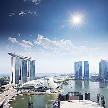城市,新加坡,白天