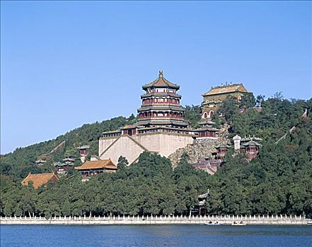 清朝,颐和园,昆明湖,北京,中国