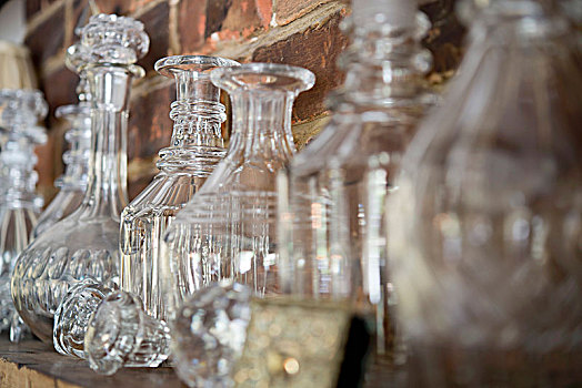 旧式,玻璃,玻璃瓶