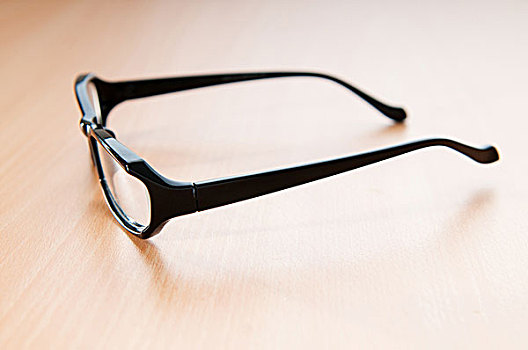 视力,眼镜,木质背景