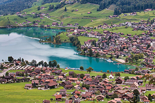 风景,布里恩茨,伯恩高地,区域,瑞士
