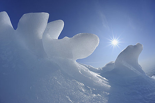 冰川冰,融化,伊路利萨特冰湾,迪斯科湾,格陵兰