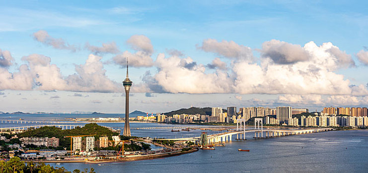 中国澳门城市风光夜景图片