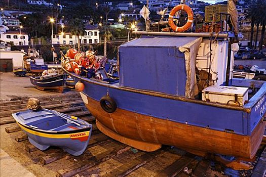 渔船,港口,马德拉岛,葡萄牙