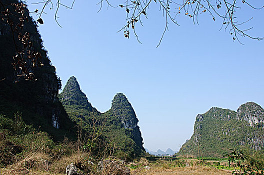 桂林喀斯特山景